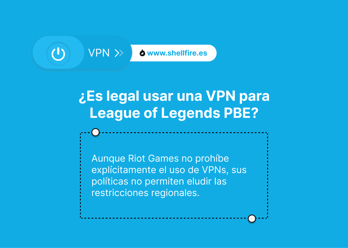 ¿Es legal usar una VPN para League of Legends PBE?